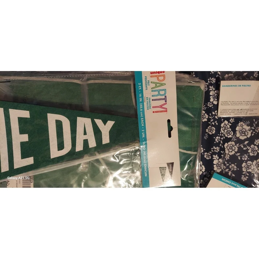 Unique Party  Gameday Banners (6) Kids Football Rug Childrens Bedroom Sports